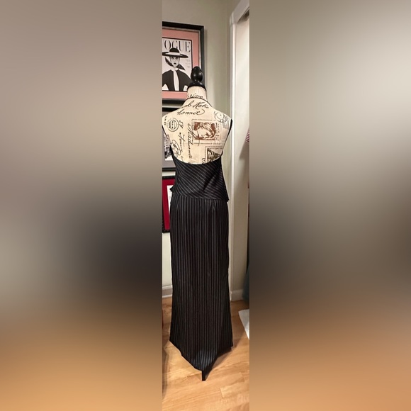 Lioness Black Pinstripe Dress - Picture 2 of 3